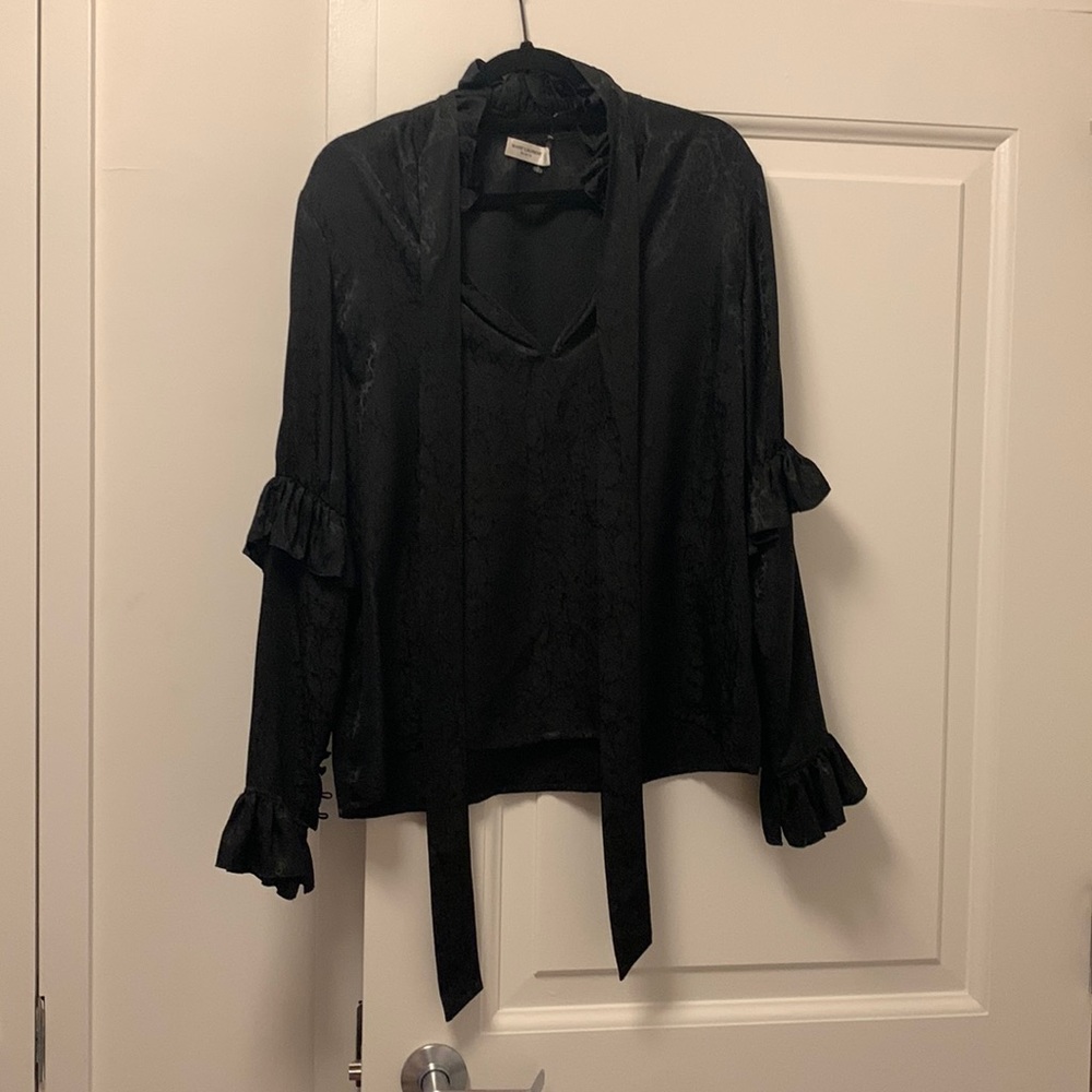 LAST CHANCE: Authentic Saint Laurent Silk Black Blouse